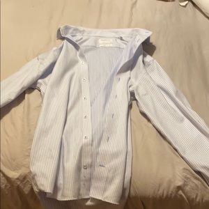Large Long sleeve blue dress shirt